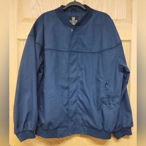 Vintage Haband Mens Travelers Sport Jacket Blue Size XL Lined Bomber Grandpacore